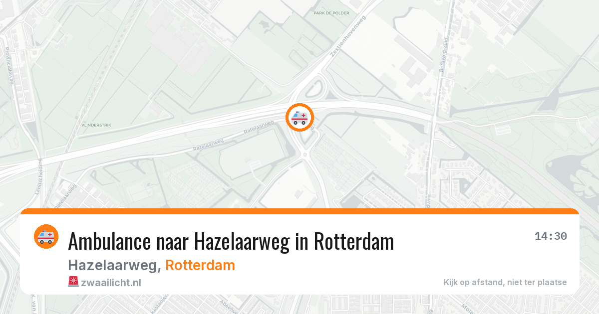 Ambulance naar Hazelaarweg in Rotterdam — 21 mrt 2026