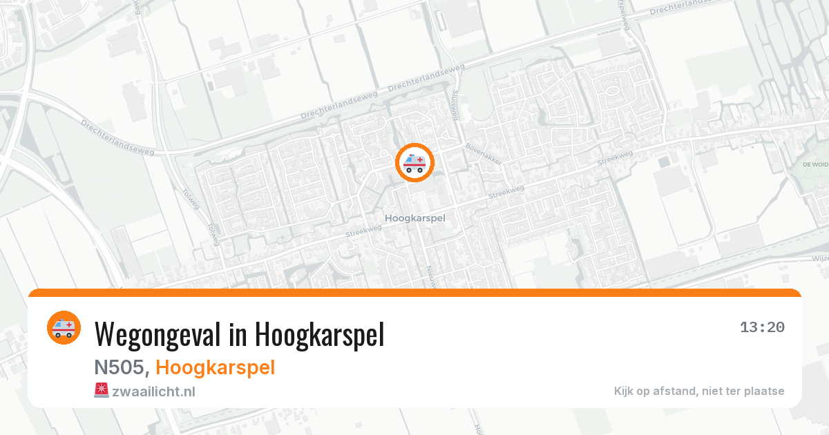 Wegongeval in Hoogkarspel — 15 apr 2026