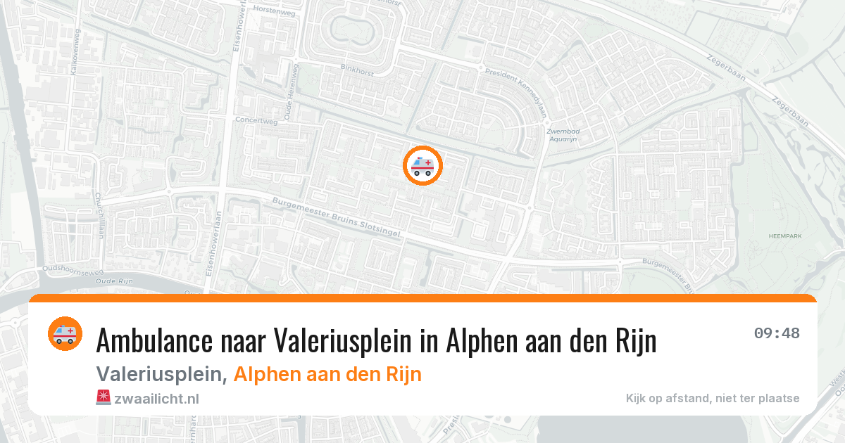Ambulance naar Valeriusplein in Alphen aan den Rijn — 4 jun 2026