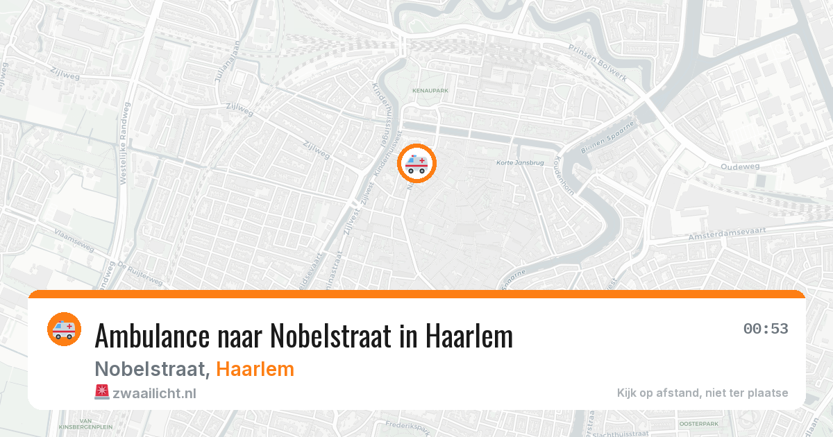 Ambulance naar Nobelstraat in Haarlem — 26 apr 2026