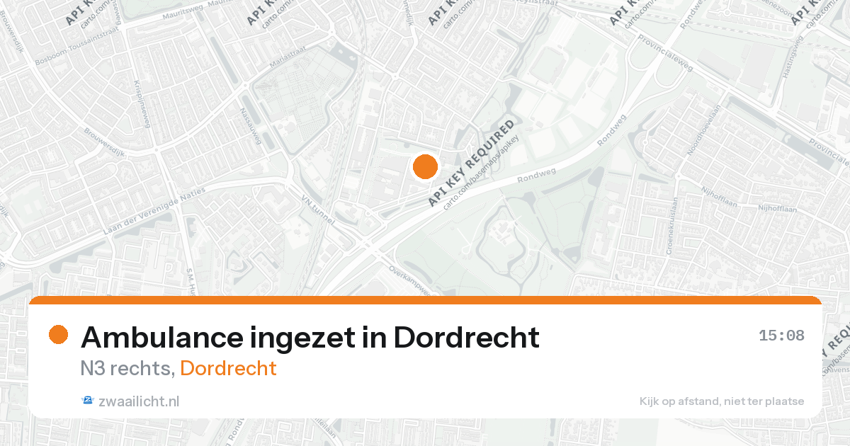 Ambulance ingezet in Dordrecht — 26 aug 2026