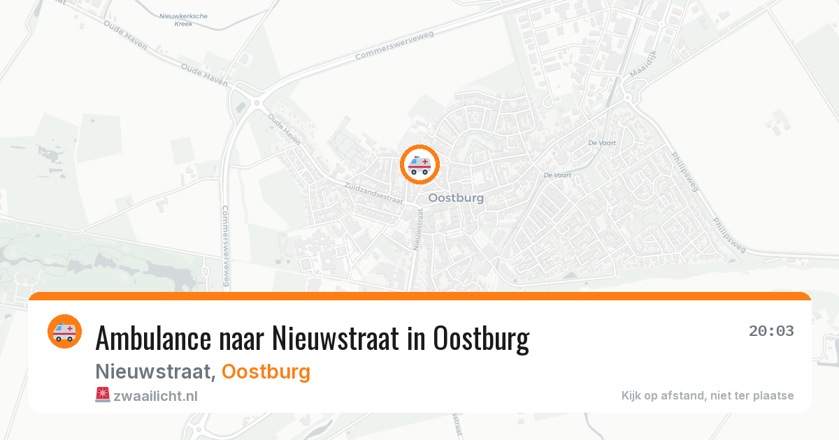 Ambulance naar Nieuwstraat in Oostburg — 8 apr 2026