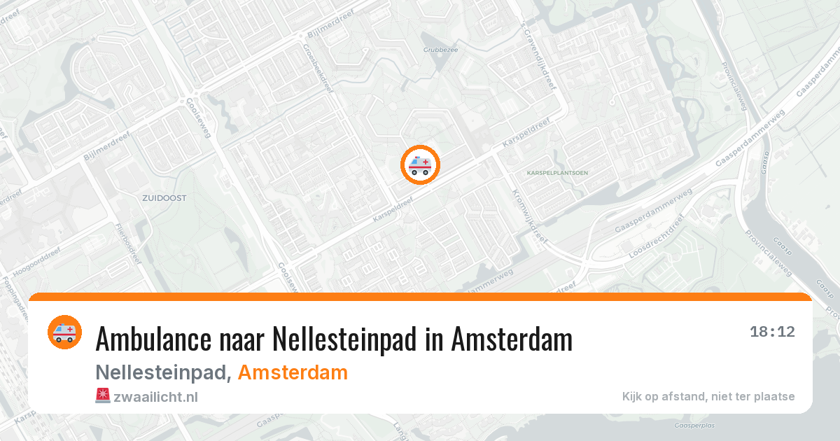 Ambulance naar Nellesteinpad in Amsterdam — 27 mrt 2026