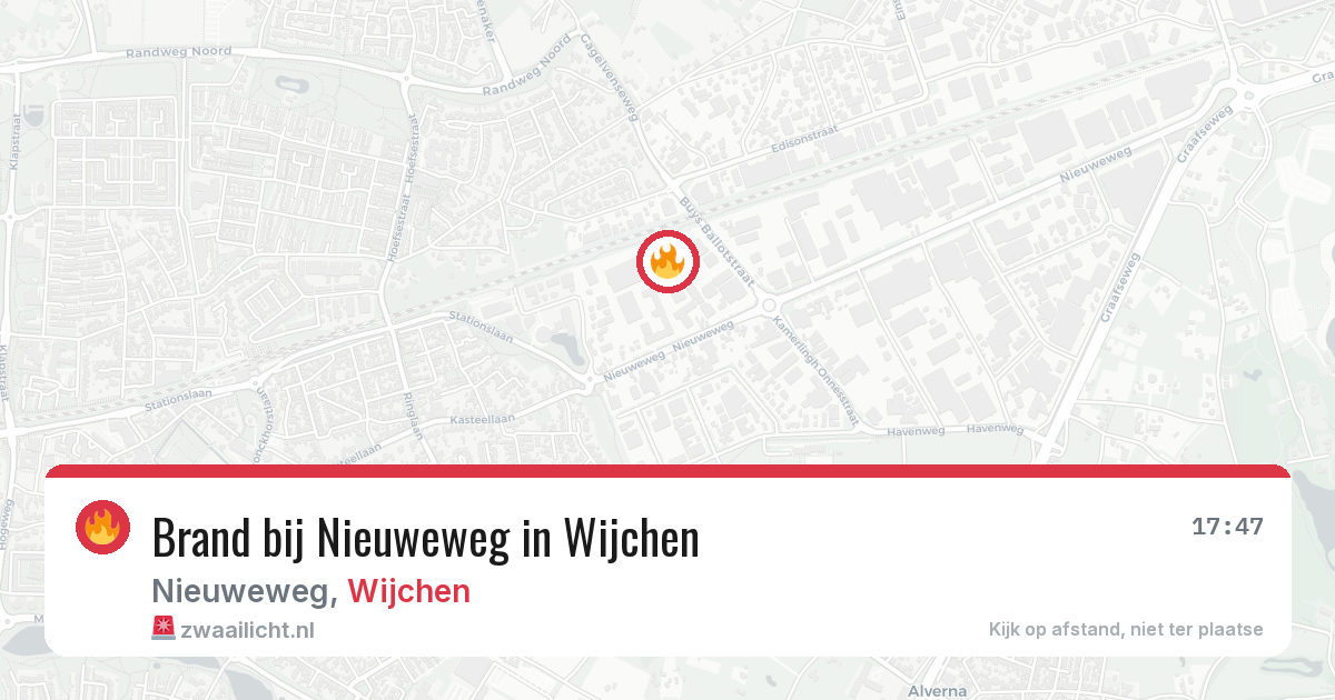 Brand bij Nieuweweg in Wijchen — 29 jul 2026