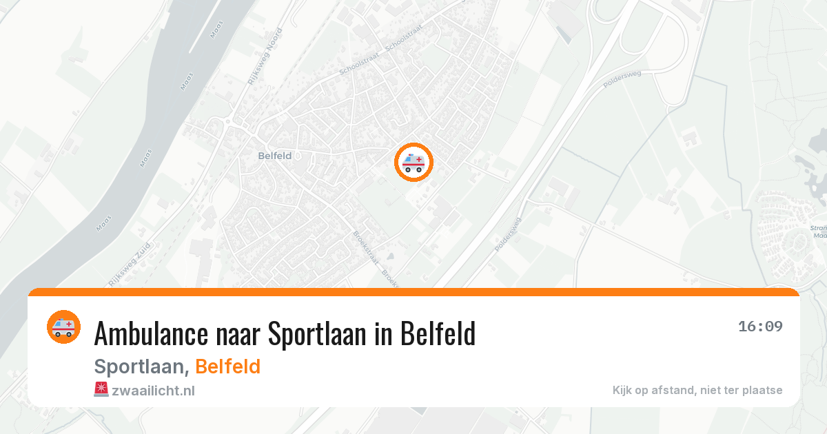 Ambulance naar Sportlaan in Belfeld — 13 jun 2026