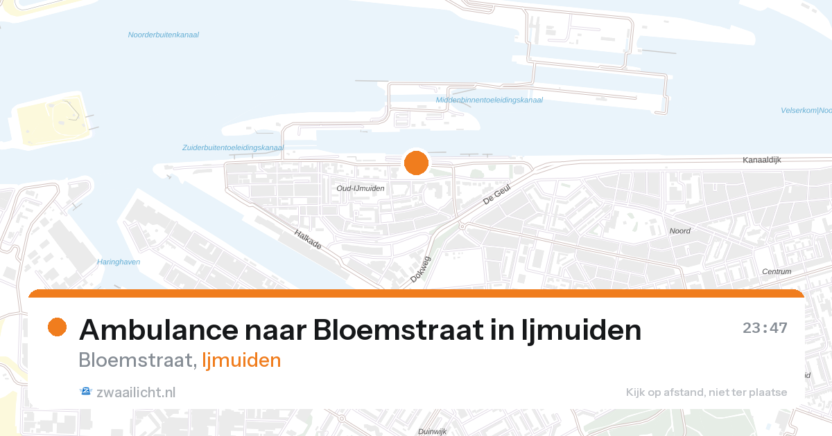 Ambulance naar Bloemstraat in Ijmuiden — 11 jun 2026
