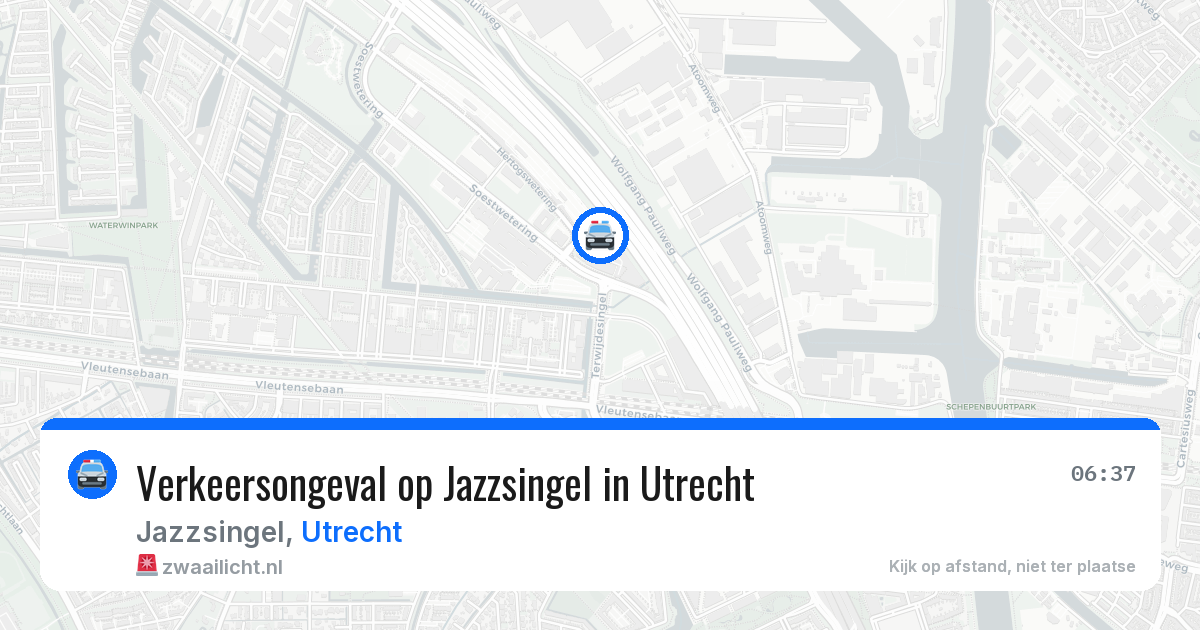 Verkeersongeval op Jazzsingel in Utrecht — 11 jun 2026
