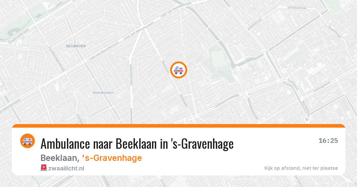 Ambulance naar Beeklaan in 's-Gravenhage — 25 feb 2026