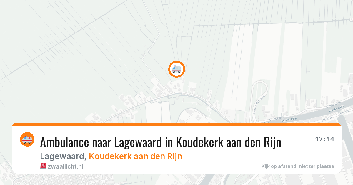 Ambulance naar Lagewaard in Koudekerk aan den Rijn — 17 mrt 2026