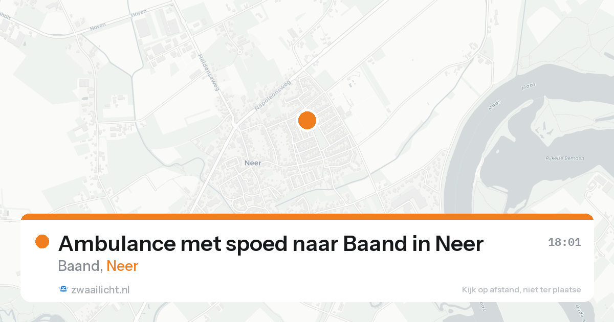 Ambulance met spoed naar Baand in Neer — 10 aug 2026