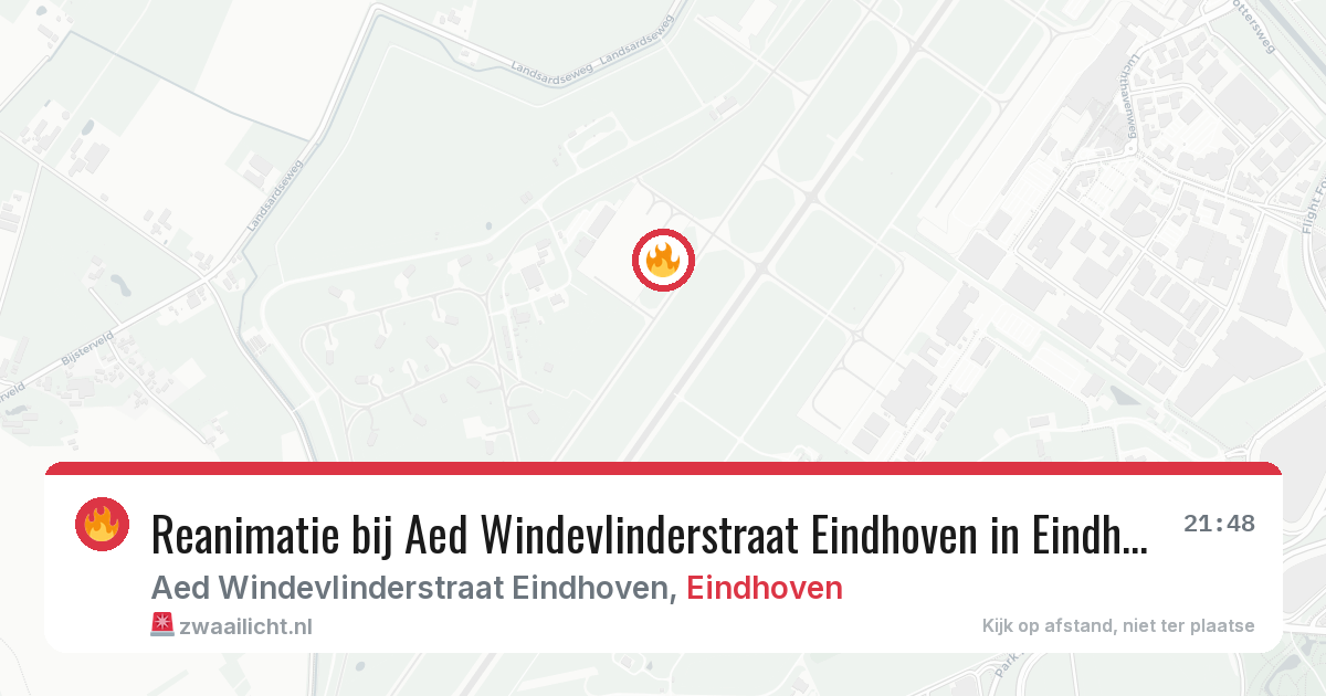 Reanimatie bij Aed Windevlinderstraat Eindhoven in Eindhoven — 30 jan 2026