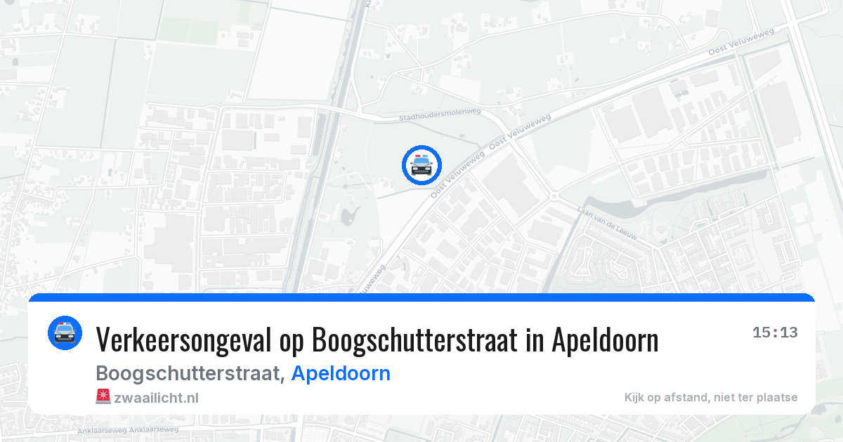 Verkeersongeval op Boogschutterstraat in Apeldoorn — 6 jul 2026