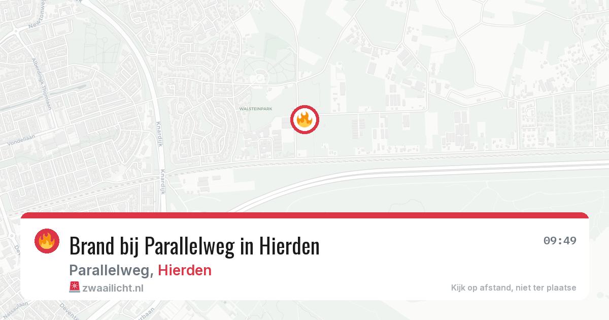 Brand bij Parallelweg in Hierden — 28 jun 2026
