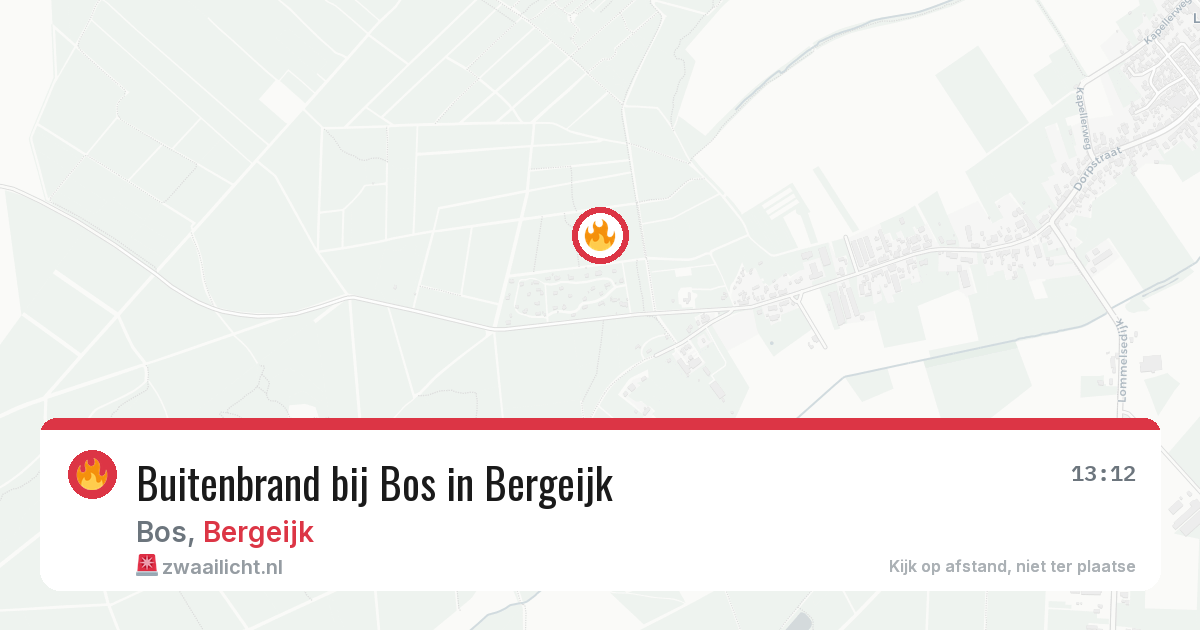 Buitenbrand bij Bos in Bergeijk — 3 aug 2026
