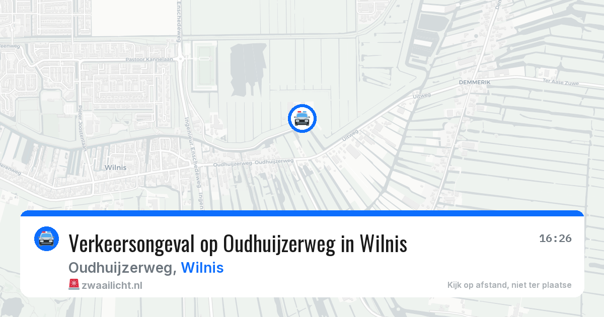 Verkeersongeval op Oudhuijzerweg in Wilnis — 22 mrt 2026
