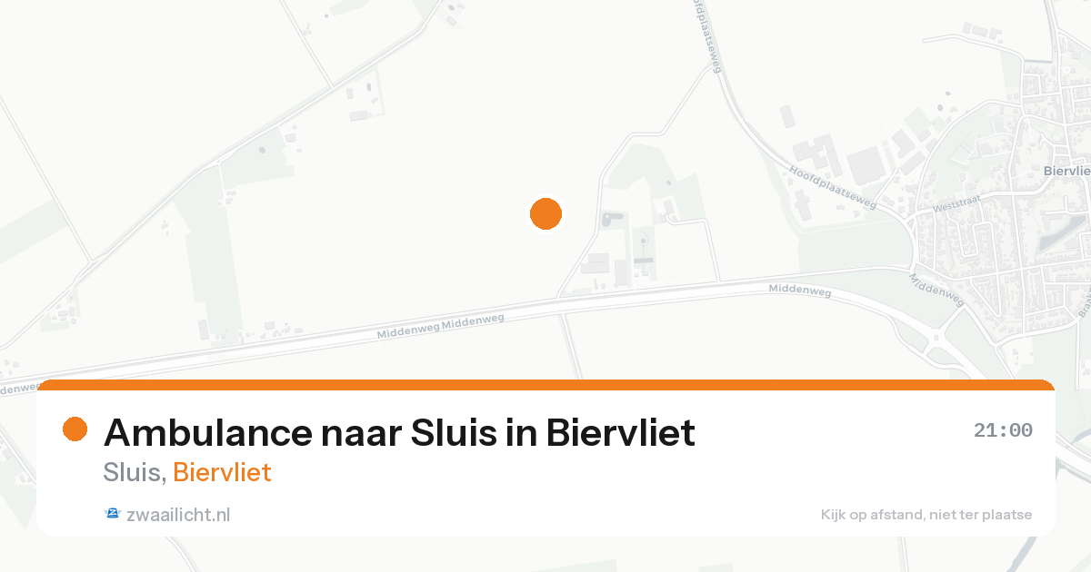 Ambulance naar Sluis in Biervliet — 12 aug 2026