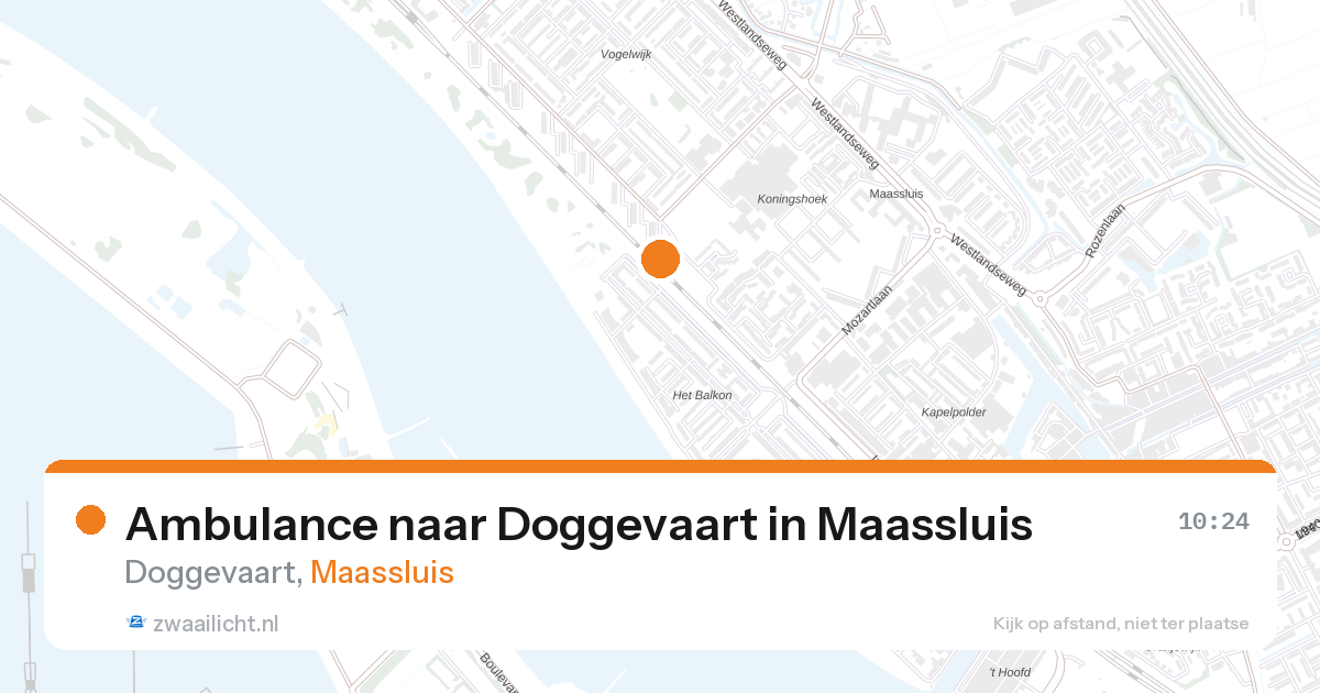 Ambulance naar Doggevaart in Maassluis — 27 aug 2026