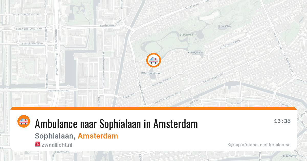 Ambulance naar Sophialaan in Amsterdam — 30 jun 2026
