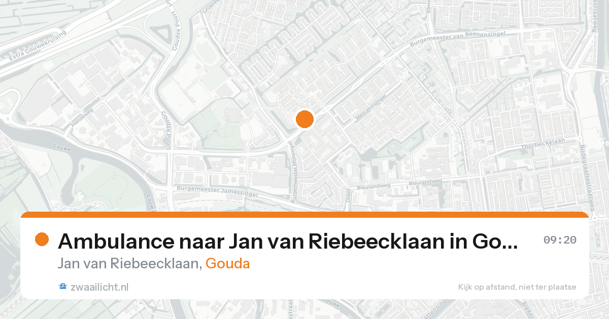 Ambulance naar Jan van Riebeecklaan in Gouda — 7 feb 2026