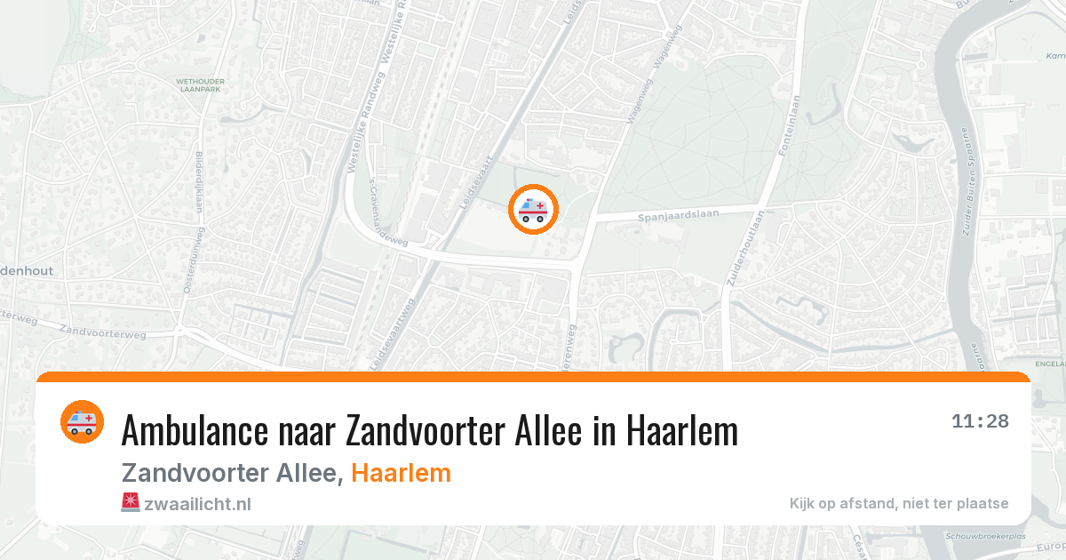 Ambulance naar Zandvoorter Allee in Haarlem — 3 aug 2026