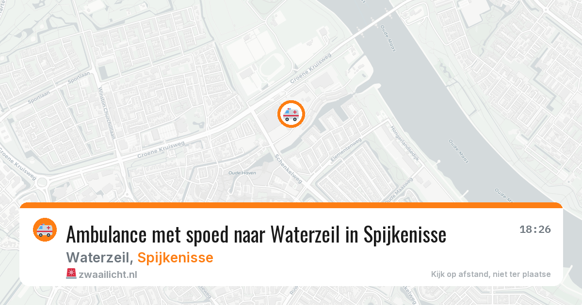 Ambulance met spoed naar Waterzeil in Spijkenisse — 5 jun 2026