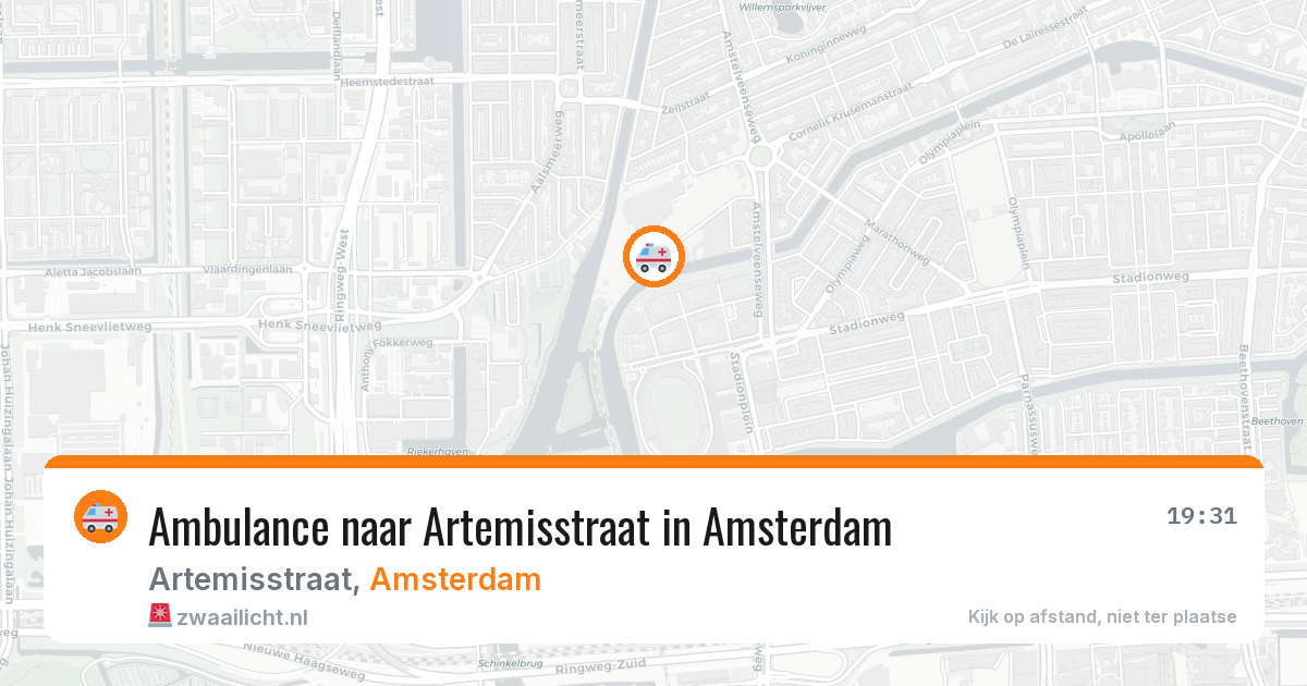 Ambulance naar Artemisstraat in Amsterdam — 28 jun 2026
