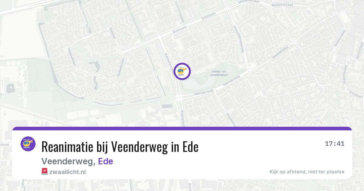 Reanimatie bij Veenderweg in Ede — 1 jun 2026