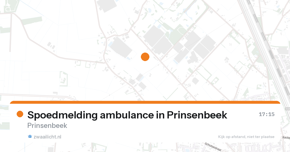 Spoedmelding ambulance in Prinsenbeek — 27 aug 2026