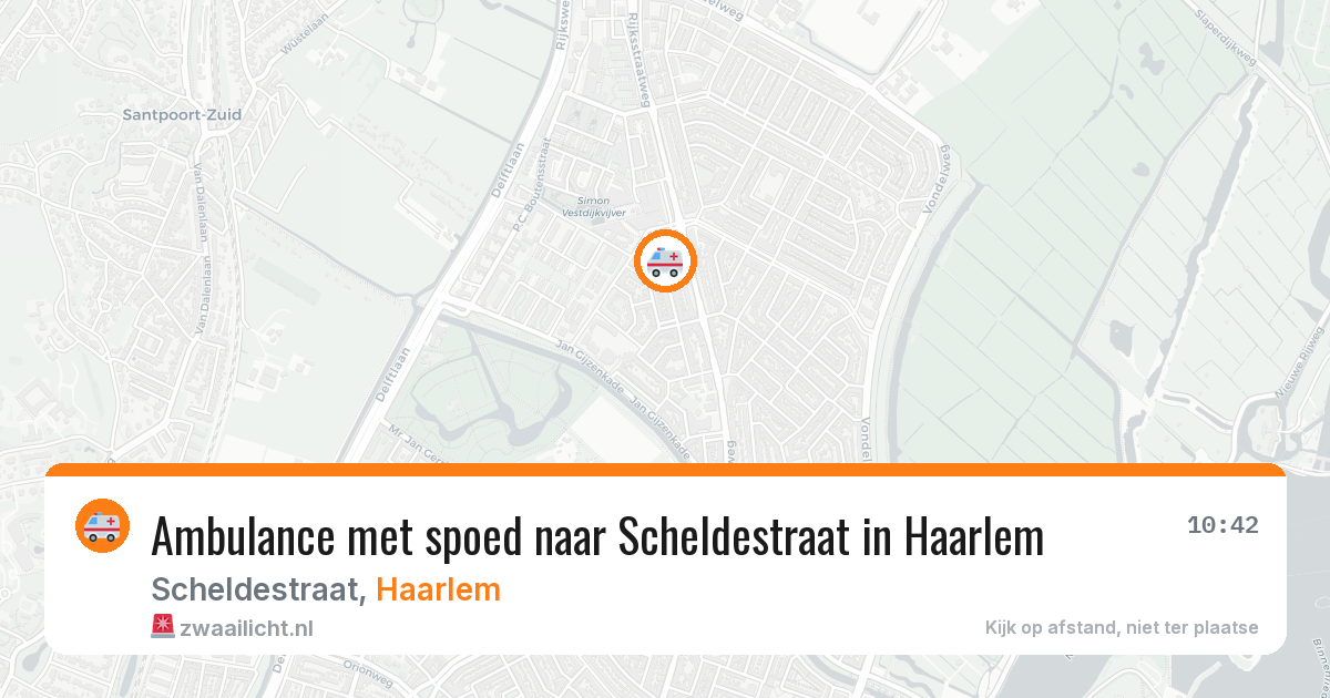 Ambulance met spoed naar Scheldestraat in Haarlem — 25 mei 2026