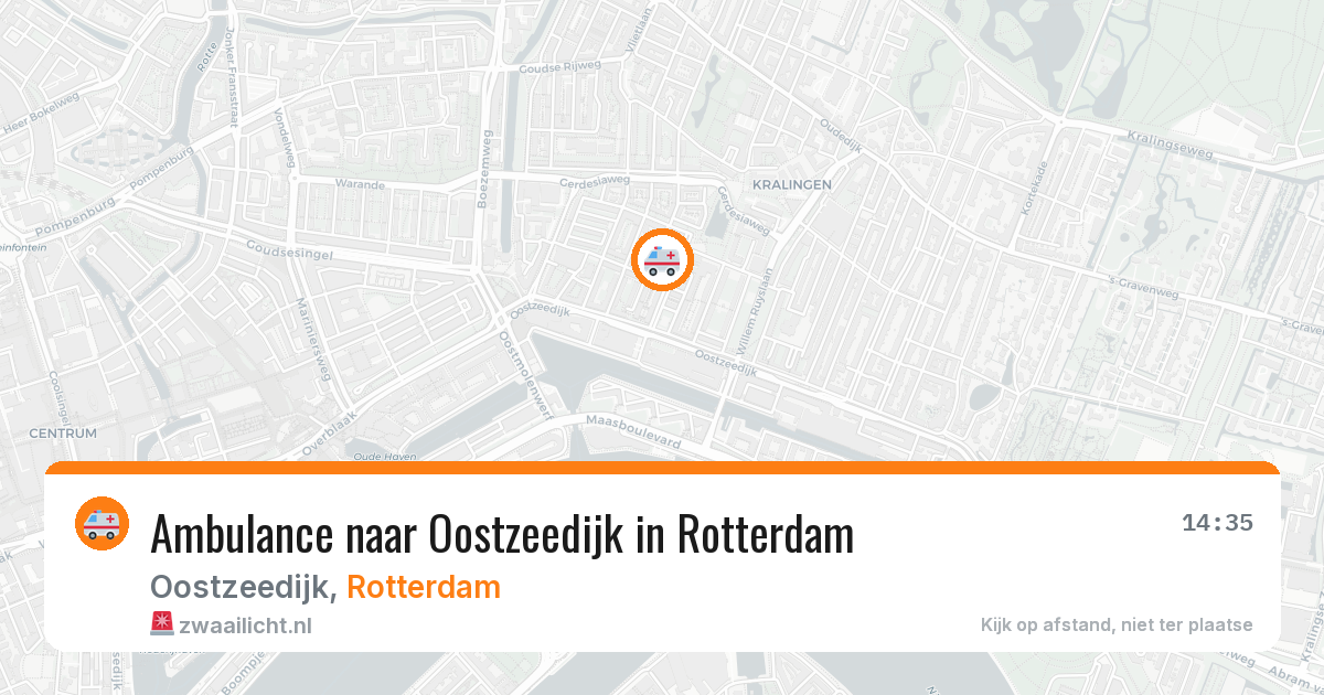 Ambulance naar Oostzeedijk in Rotterdam — 28 mrt 2026