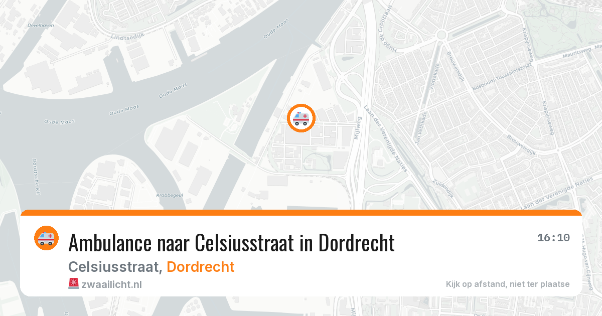 Ambulance naar Celsiusstraat in Dordrecht — 4 aug 2026
