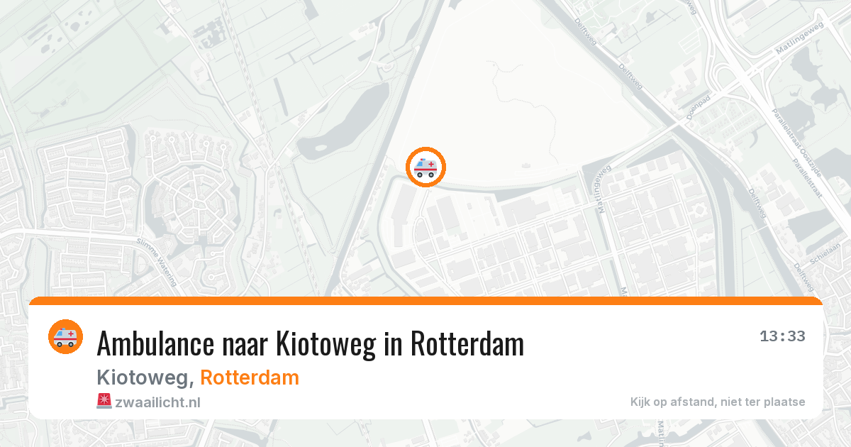 Ambulance naar Kiotoweg in Rotterdam — 24 jul 2026