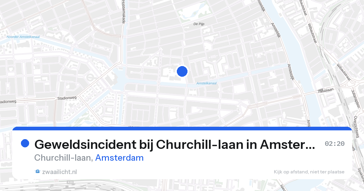Geweldsincident bij Churchill-laan in Amsterdam — 27 aug 2026