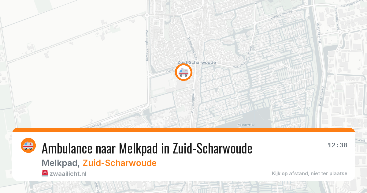 Ambulance naar Melkpad in Zuid-Scharwoude — 2 jul 2026