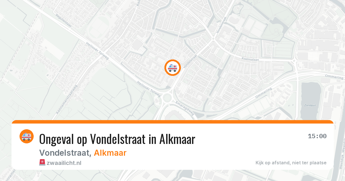 Ongeval op Vondelstraat in Alkmaar — 10 feb 2026