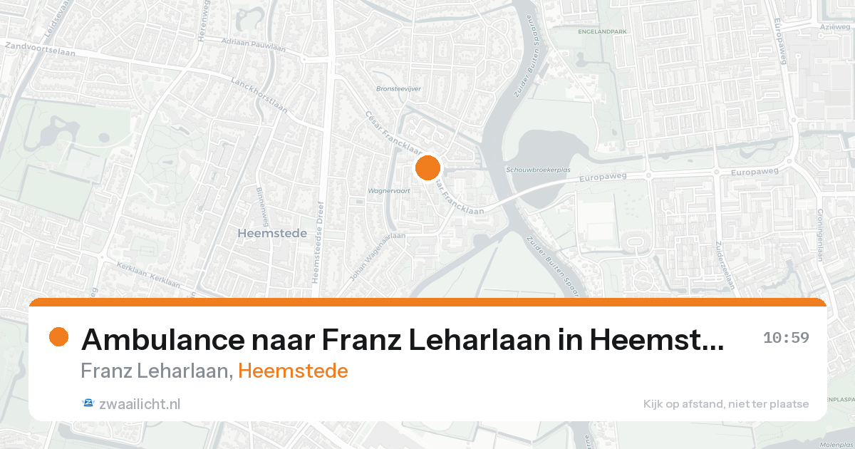 Ambulance naar Franz Leharlaan in Heemstede — 31 jan 2026