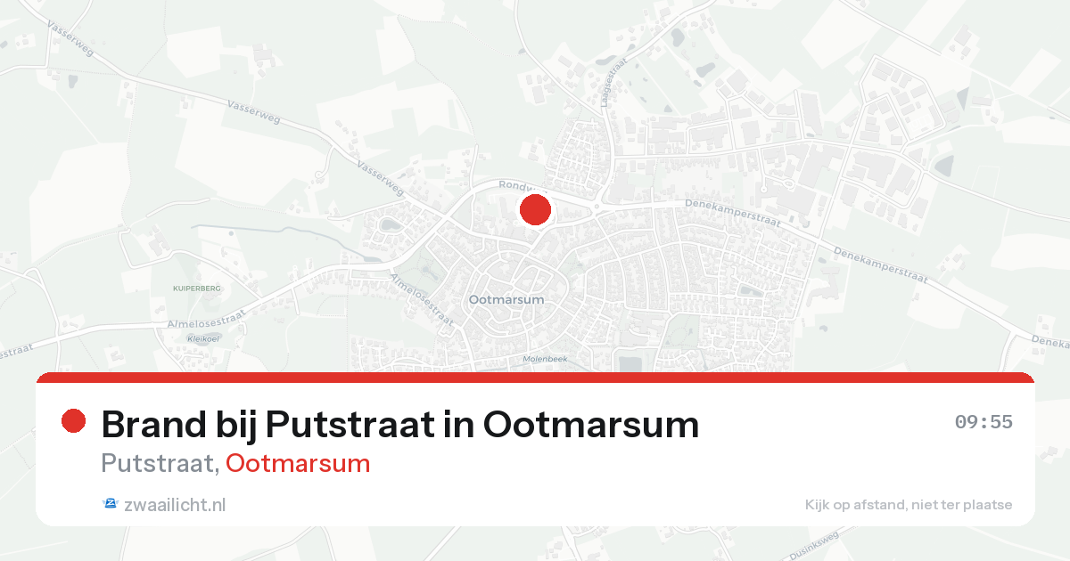 Brand bij Putstraat in Ootmarsum — 7 aug 2026