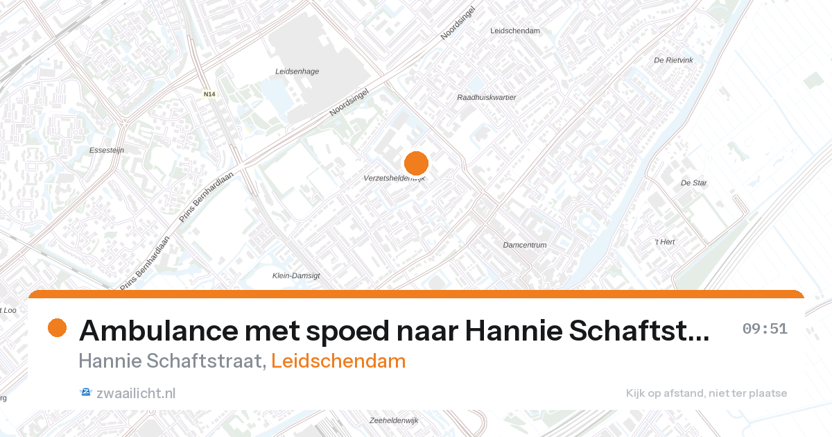 Ambulance met spoed naar Hannie Schaftstraat in Leidschendam — 28 aug 2026