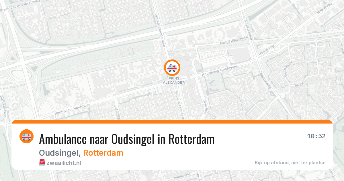 Ambulance naar Oudsingel in Rotterdam — 12 apr 2026