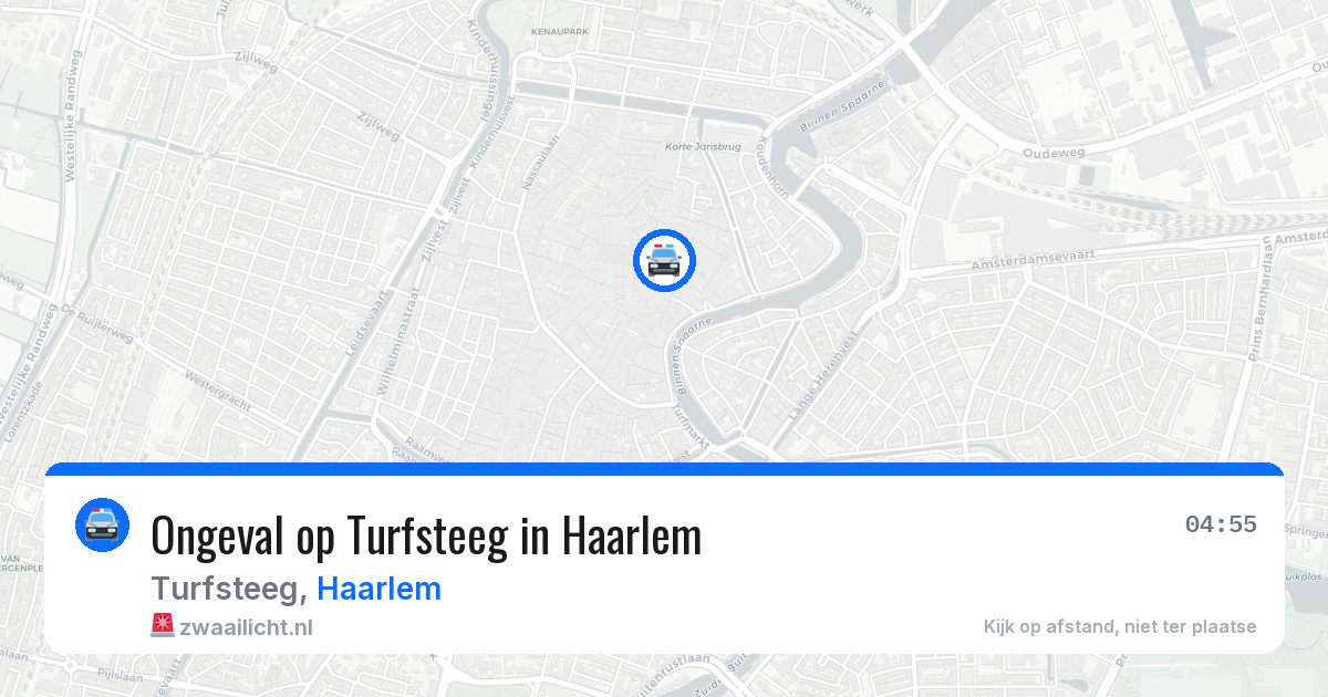 Ongeval op Turfsteeg in Haarlem — 2 aug 2026