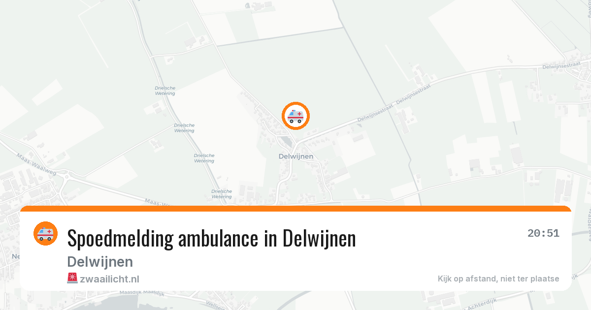 Spoedmelding ambulance in Delwijnen — 31 jan 2026