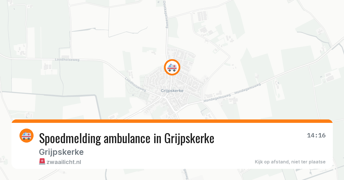 Spoedmelding ambulance in Grijpskerke — 30 mei 2026