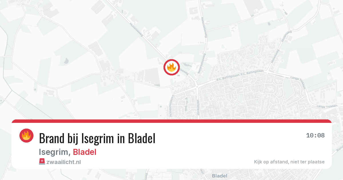 Brand bij Isegrim in Bladel — 27 mei 2026