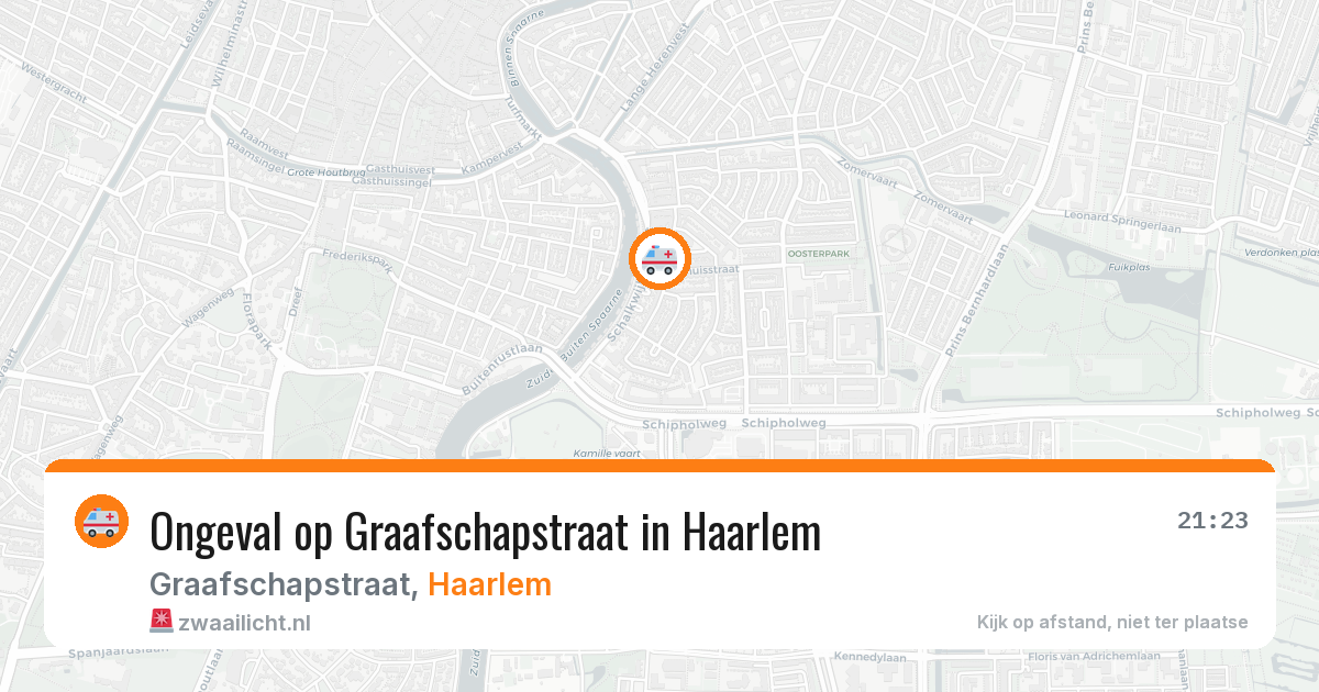 Ongeval op Graafschapstraat in Haarlem — 3 mei 2026