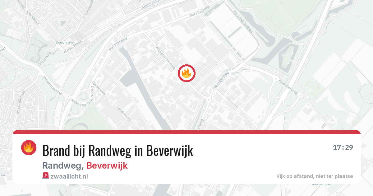 Brand bij Randweg in Beverwijk — 26 jul 2026