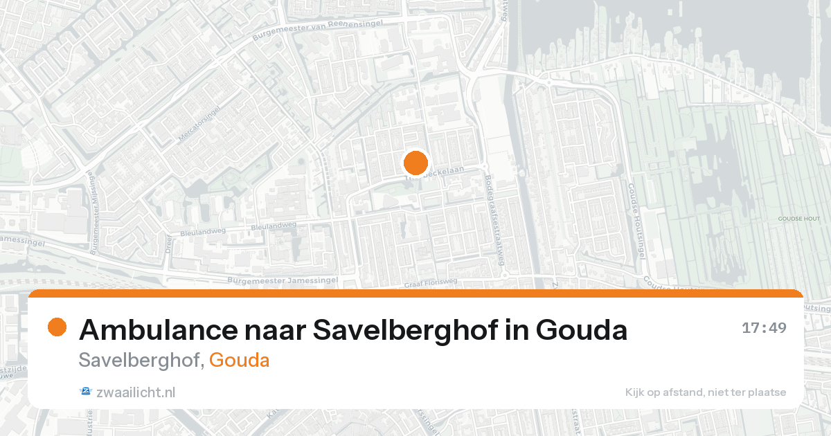 Ambulance naar Savelberghof in Gouda — 31 jan 2026