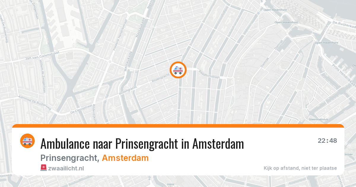Ambulance naar Prinsengracht in Amsterdam — 11 jun 2026
