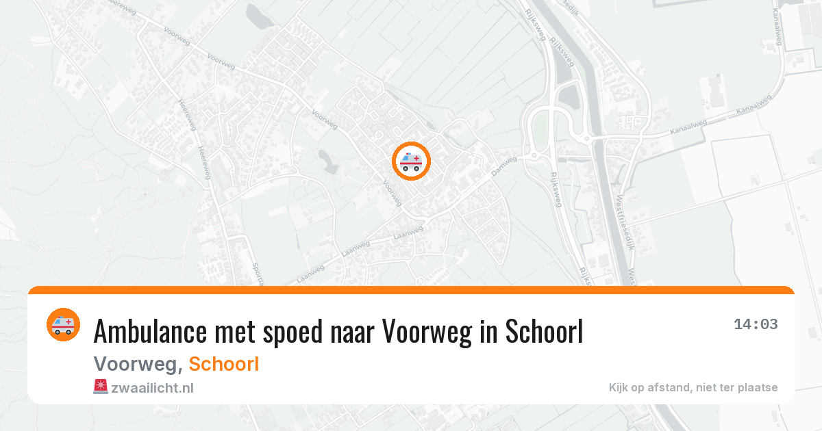 Ambulance met spoed naar Voorweg in Schoorl — 2 feb 2026