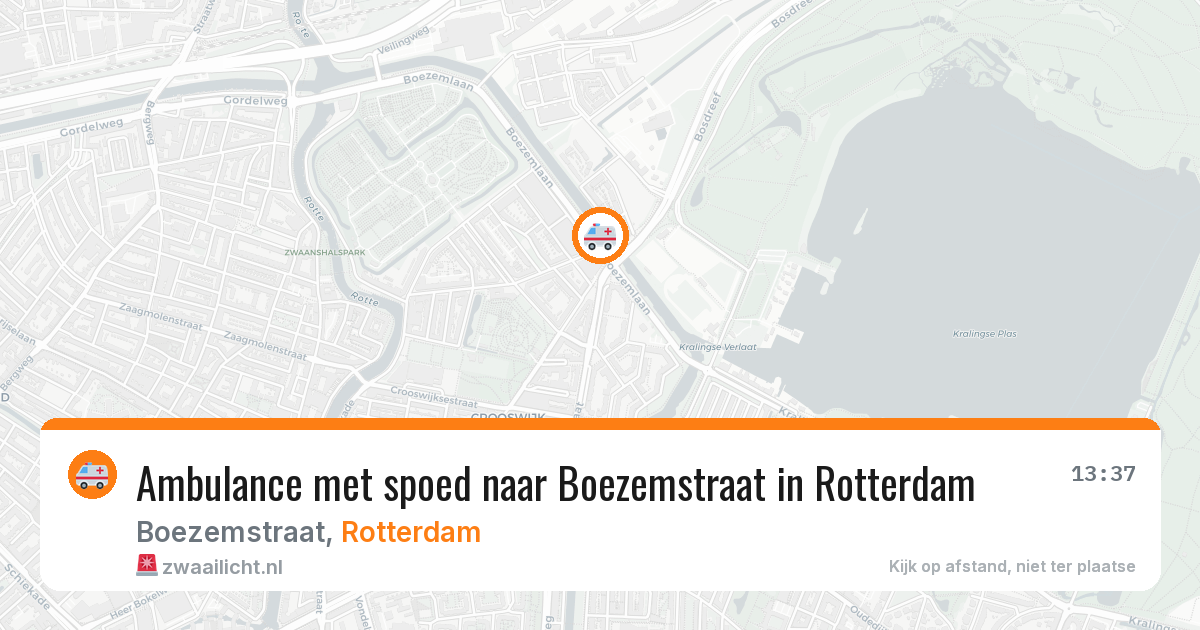 Ambulance met spoed naar Boezemstraat in Rotterdam — 13 mrt 2026