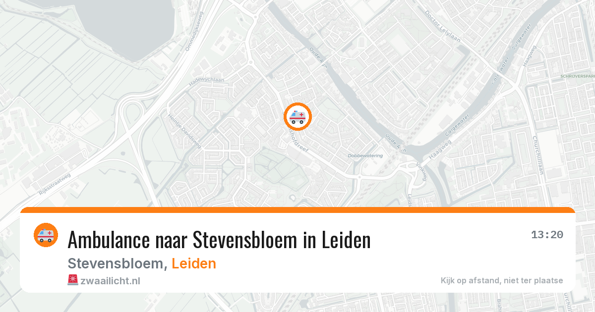 Ambulance naar Stevensbloem in Leiden — 18 mei 2026